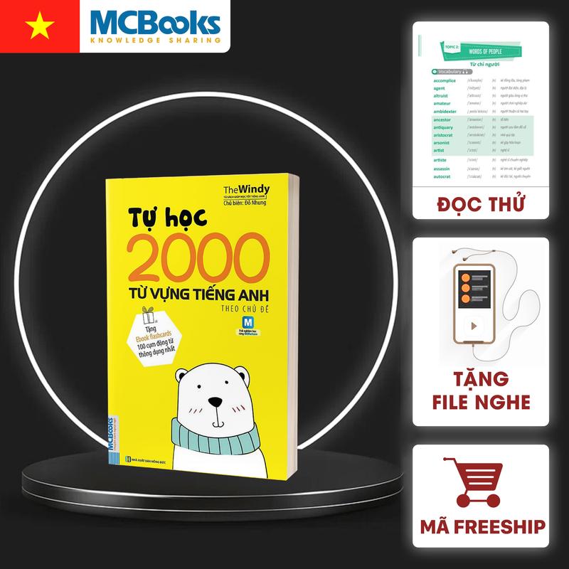 [MCBooks] Sách Tự Học 2000 Từ Vựng Tiếng Anh Theo Chủ Đề (Khổ Nhỏ) Dành Cho Người Học Tiếng Anh