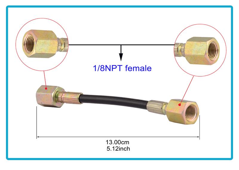Product Introduction of HPA 30MPA M10*11/8BSP 1/8NPT Nylon High Pressure Hose Pump Accessories 9