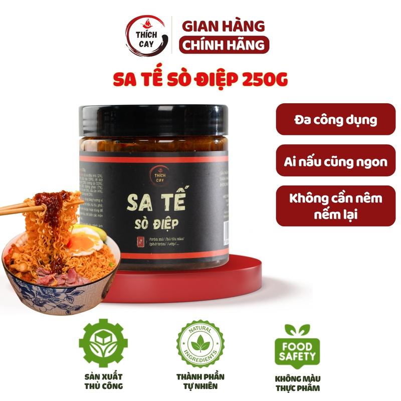 Sa tế sò điệp Thích Cay 150g - 250g dùng trộn mì, phở, hủ tíu, ướp nướng hoặc chấm Gia Vị Nước Sốt