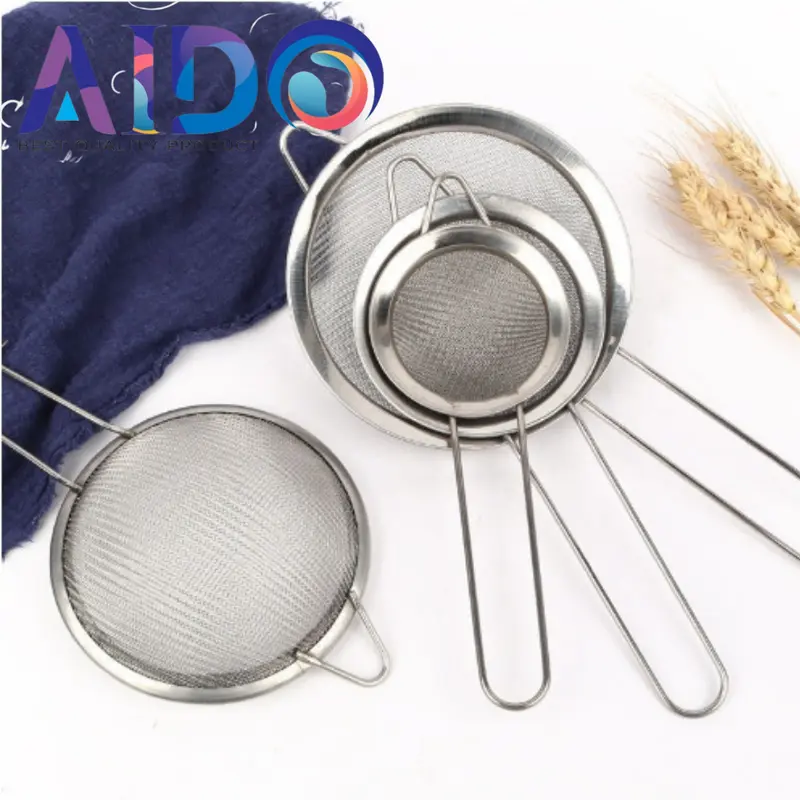 SARINGAN MINYAK CEKO SARINGAN JUS TEPUNG 8cm sampai 22cm saringan Halus Stainless Steel Serbaguna S8 Kitchenware Kitchenware COD 2