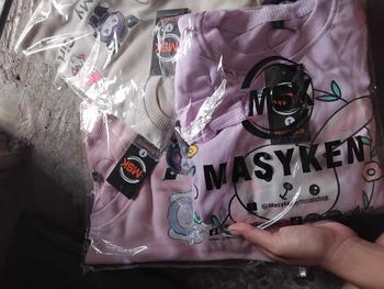 Product Review of Masyken Setelan Sweater Anak Perempuan Crop Top Usia 1-6 Tahun Bayi Parsel TPE Beige from 💙**🗯 3