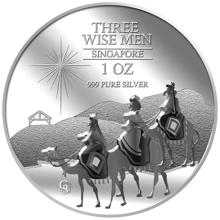 999 Pure Silver | 1 Oz The Wise Men Silver Medallion