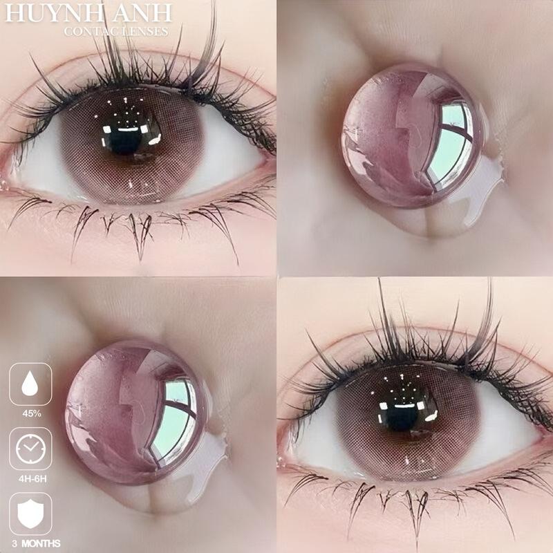 Lens Mắt Kính Áp Tròng hồng tây lãng mạn cozy pink Dia 14.5mm Gdia 14.3mm [Giá 1 Đôi + Kèm Khay Dụng Cụ]