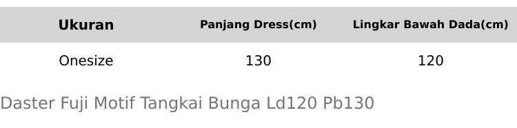 Dress Fuji Busui Jumbo Ld120 Pb130 Motif Kekinian
