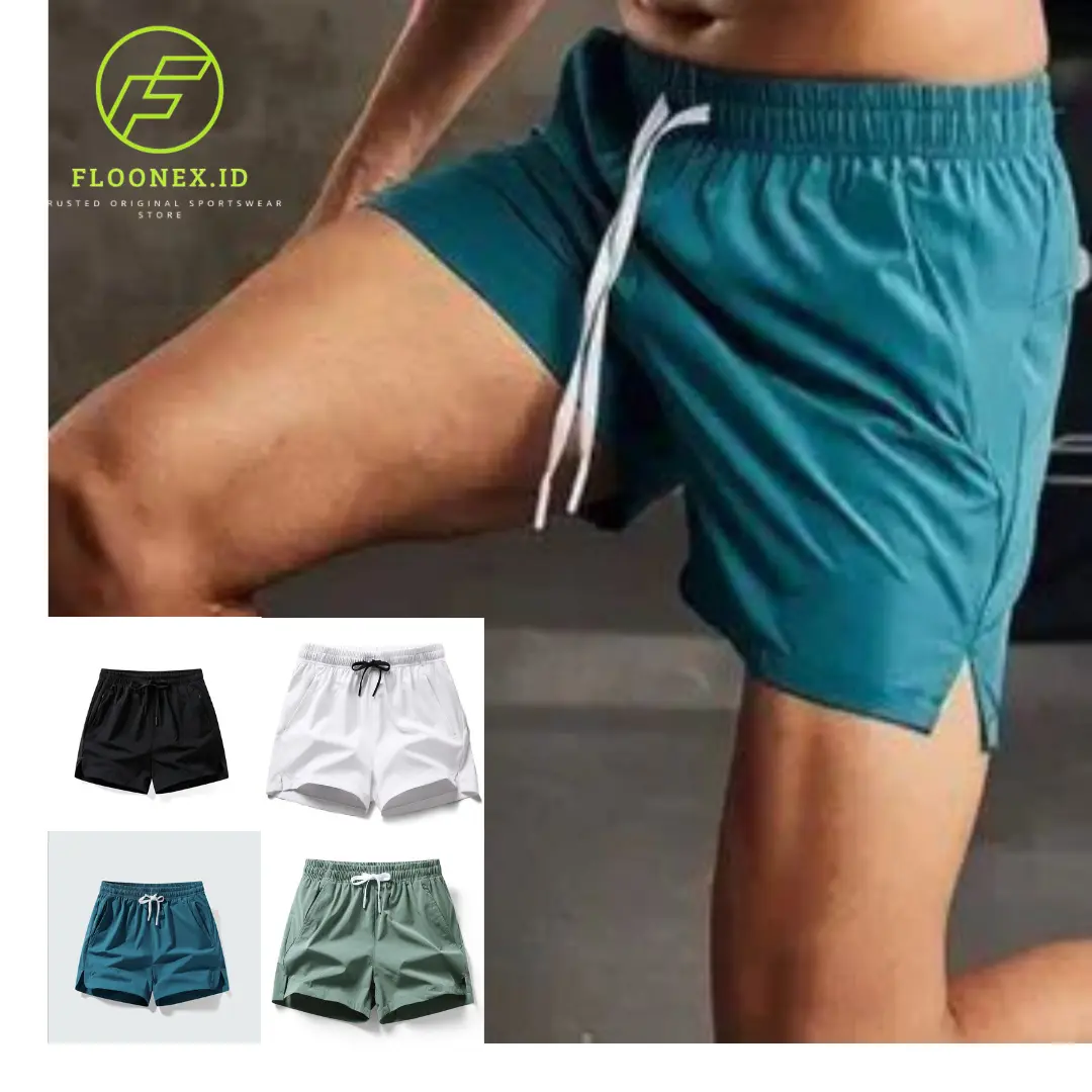 FLOONEX. ID Celana Pendek Olahraga Fitness Futsal  Sepak Bolla Folly Gym Lari Pria dan Wanita
