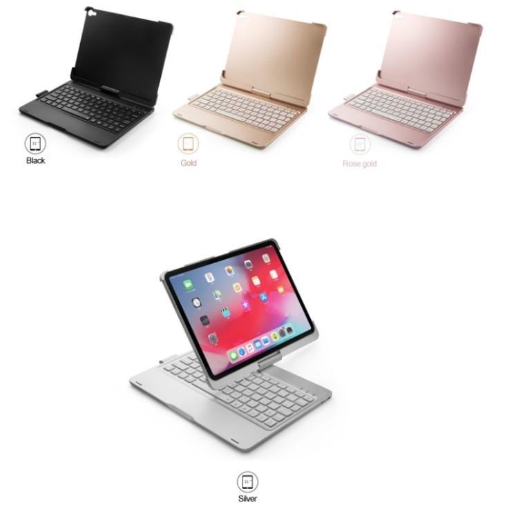 Case Rotate 360 Keyboard iPad 11 12.9 Wireless Keyboard Touchpad Table - 12.9inch, Hitam 1