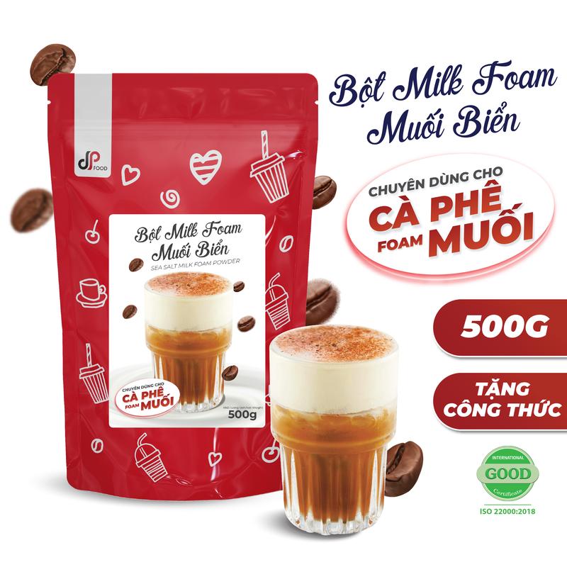 Bột Milk Foam Muối Biển - Chuyên Dùng Cho Cà Phê Muối - Gói 500G - Tiện Lợi Dễ Làm Nhanh Chóng Tiết Kiệm Cafe Coffee