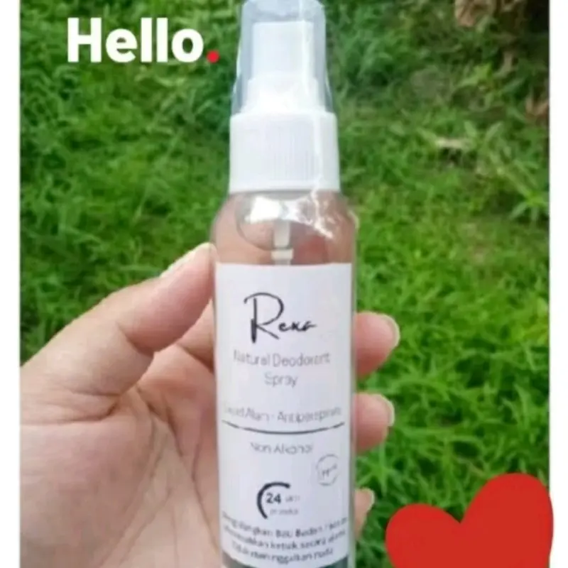 Deodoran REXA 100ML Tawas Cair Organik Penghilang Bau Badan/Ketiak Tetap Kering Seharian Deodorant Tawas Cair 0