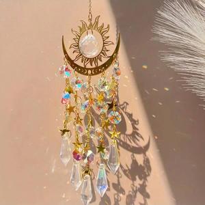 Atrapasol de cristal bohemio, colgante de prisma arcoíris, decoración para ventanas de casa, regalo para Acción de Gracias, 1 pieza
