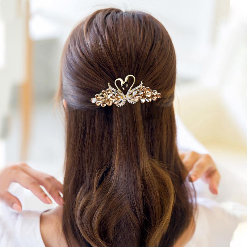 Klip rambut separuh ekor kuda, klip rambut Baju, klip musim bunga ...