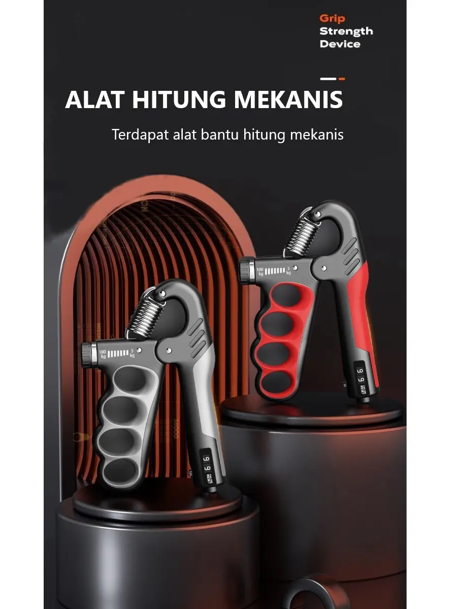 Hand Grip Adjustable 5-100 Kg - Alat Olahraga Tangan - Cengkraman Genggaman Fitness - Penguat Otot Tangan