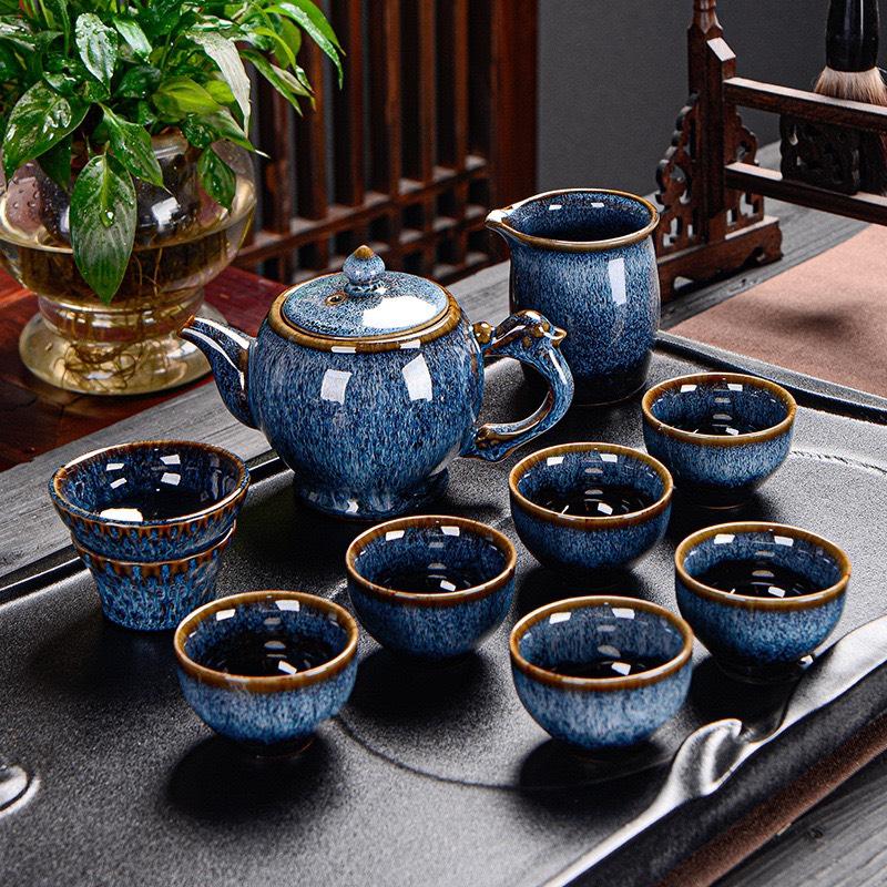Combo Bộ Ấm Chén Pha Trà Đẹp Cao Cấp Và Khay Trà Bộ Ấm Chén Uống Trà Phòng Khách Sang Trọng Kèm Hộp Quà Biếu Tặng