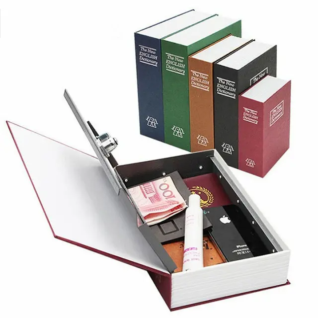 Brankas Bentuk Buku Kamus Kunci Manual Ukuran L - Brankas Buku - Brankas Bentuk Kamus - Brankas Kamus - Storage Box - Safe Deposit Box - Kotak Penyimpanan - Cash Box 4