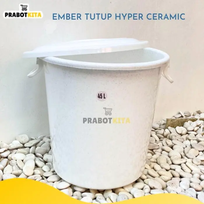MURAH TERJANGKAU NEW !!! EMBER TUTUP HYPER CERAMIC PUTIH / EMBER 45L / EMBER MANDI / 2