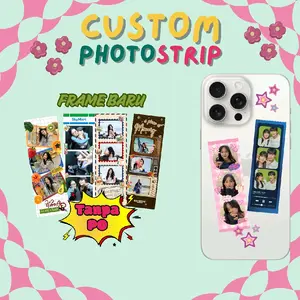 (DESIGN 1) CUSTOM - MINI PHOTOSTRIPS GLOSSY UK. 2.7 X 8 CM
