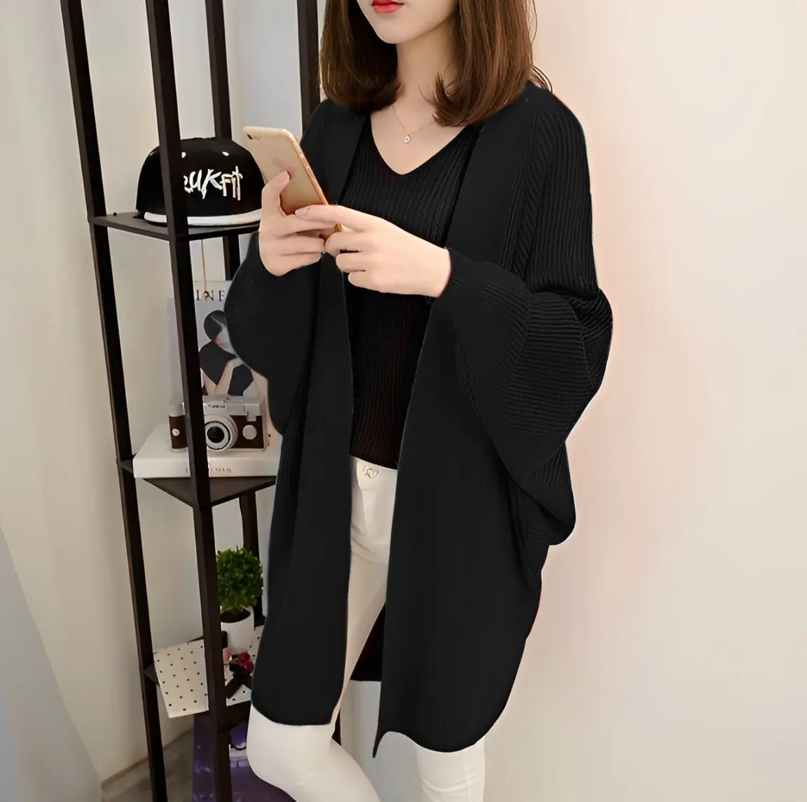 GFS Cardigan Rajut Scarlet Ld 120 - 130 cm P 85 cm B 300 gr Cotton Acrylic #4509