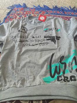 Product Review of Baju Sweater Pirate Motif Sablon from K**i 0