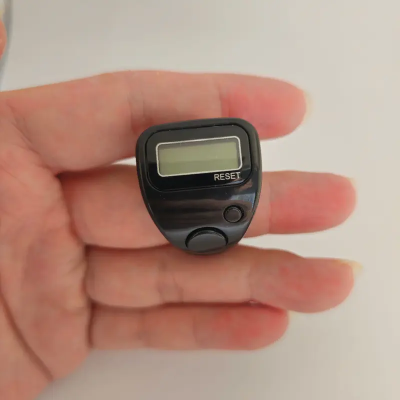 (Kemasan Kertas) Tasbih Digital LCD LED Alat Zikir Muslim Finger Counter Tasbih Digital Mini 1
