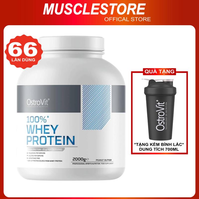 Ostrovit 100% Whey Protein 2Kg (66 Lần Dùng) Whey Protein Concentrate | Made In Ba Lan
