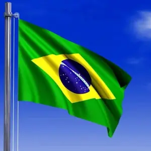 Bendera Brasil Berkualitas Tinggi untuk Dekorasi dan Penggunaan Luar Ruangan ukuran 110x70