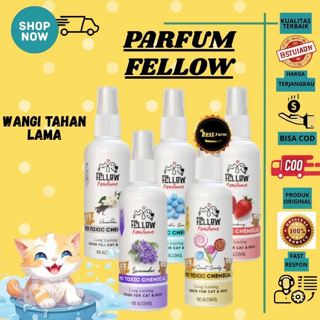 PARFUM KUCING ANJING KELINCI HAMSTER SUGAR GLIDER PARFUM PELEMBUT BULU PARFUM KUCING WANGI TAHAN LAMA