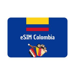Tarjeta eSIM Plan Datos para Viaje Social con Cobertura en Colombia Hotspot Incluido Top Up Disponible Solo Datos