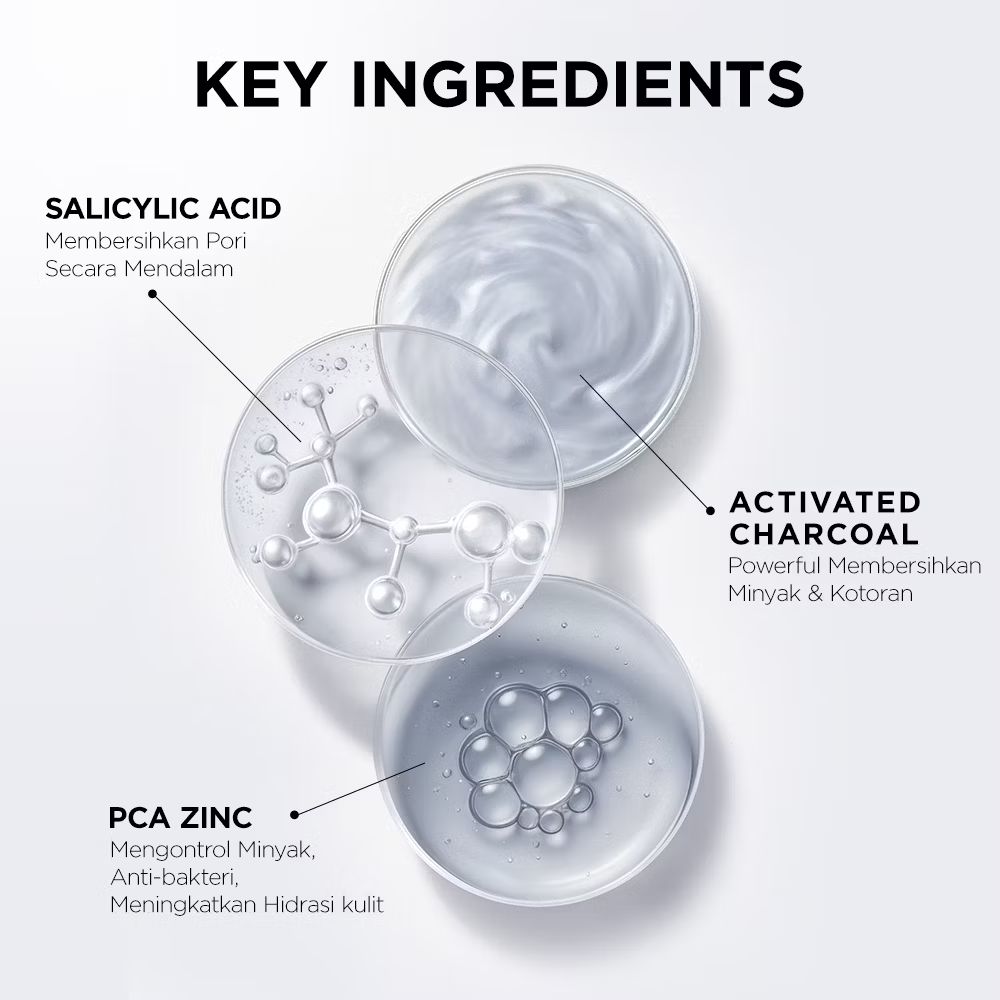 [bundle 2 in 1] Next Prime Men Combo Facial Wash - Day Brightening & Night Deep Clean - Sabun Wajah Pria untuk Kulit Cerah dan Bersih