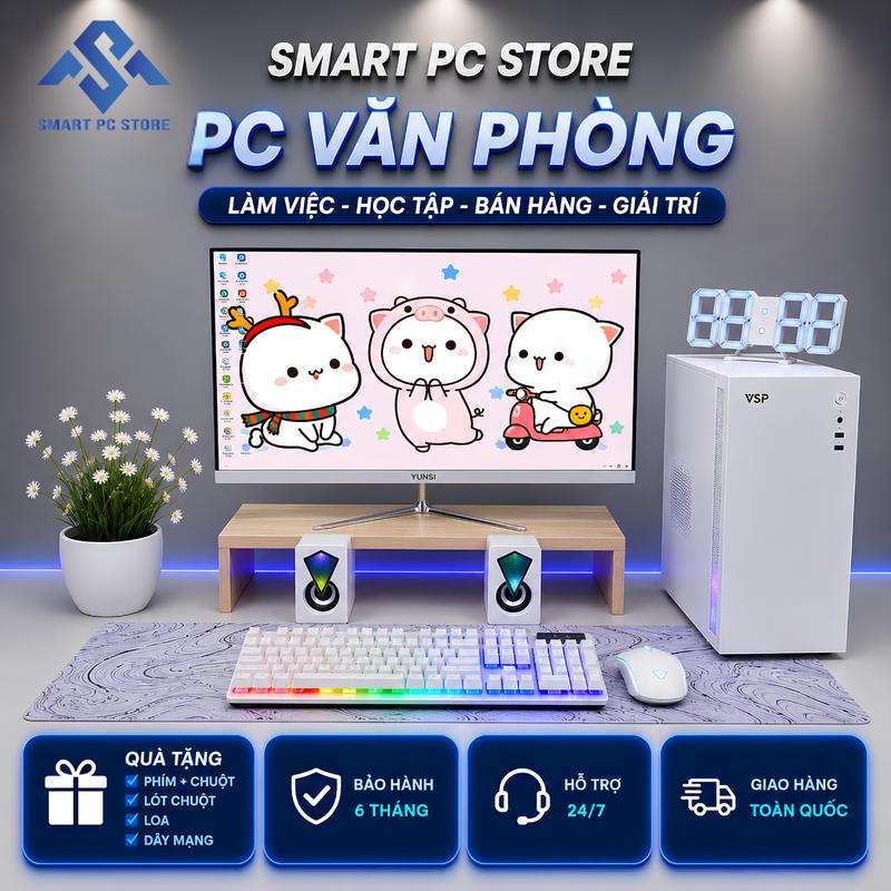 Bộ máy tính PC Văn Phòng I7 Ram 8gb Làm Việc, Bán Hàng, Xem Phim Học Tập, Chơi…