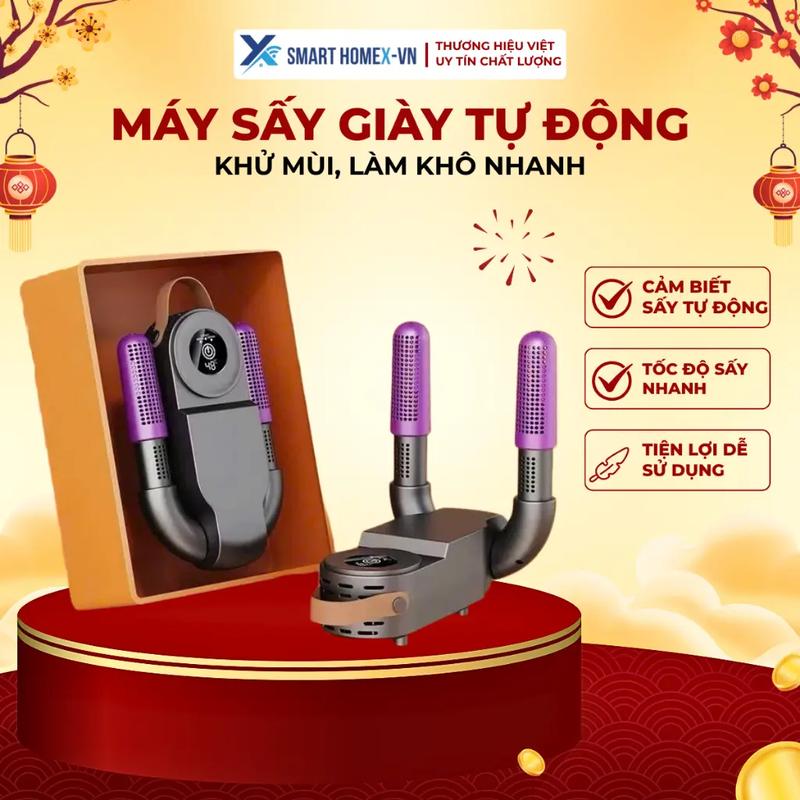 Máy Sấy Giày Dép Đa Năng Loại 1, Làm Khô Nhanh, Khử Khuẩn UV, Tự Cân Bằng Nhiệt…