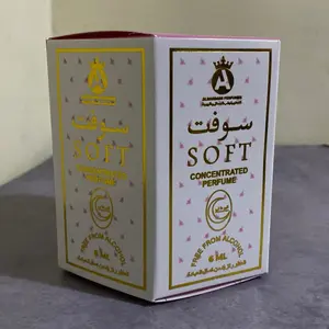 Soft Parfum 1 Box Isi 6 Tahan Lama Non Alkohol Roll Minyak Wangi Oles Santri Pria Wanita 6 mL