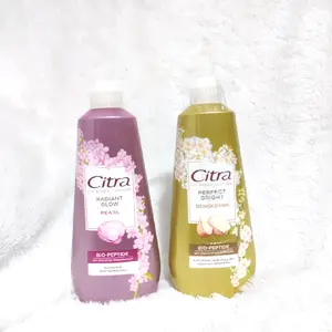 Citra Hand and Body Lotion Pearly Glow Bengkoang Natural Glow Uv 330ml 210ml Bebas Silikon Organik Asam Amino Tanpa Pengharum Pemutihan Hidrasi Tangan Mencerahkan Tubuh