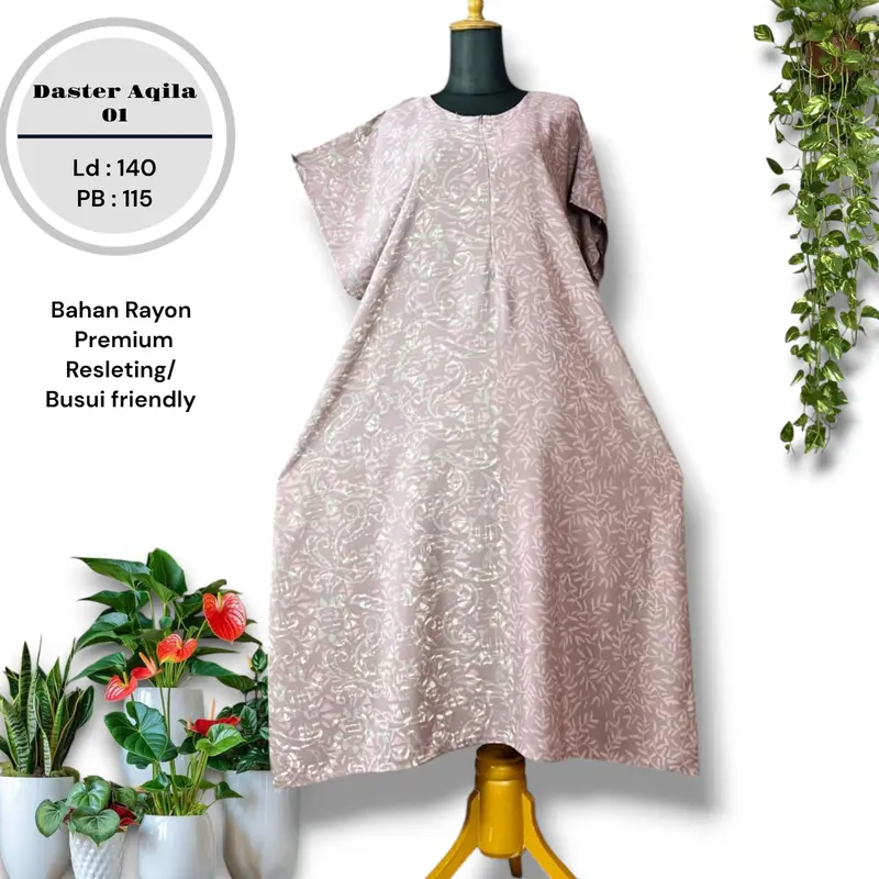 DASTER MIDI AQILA LD140 PB115 BATIK CAP TERBARU MAKSIMAL BB 110 KG WANITA BUSUI & BUMIL FRENDLY ASLI DARI PEKALONGAN MOTIF BUNGA BAHAN RAYON PREMIUM Cantik Pendek Kancing SEO Nyaman Tidur Panjang Kain Standar Katun Dress 1