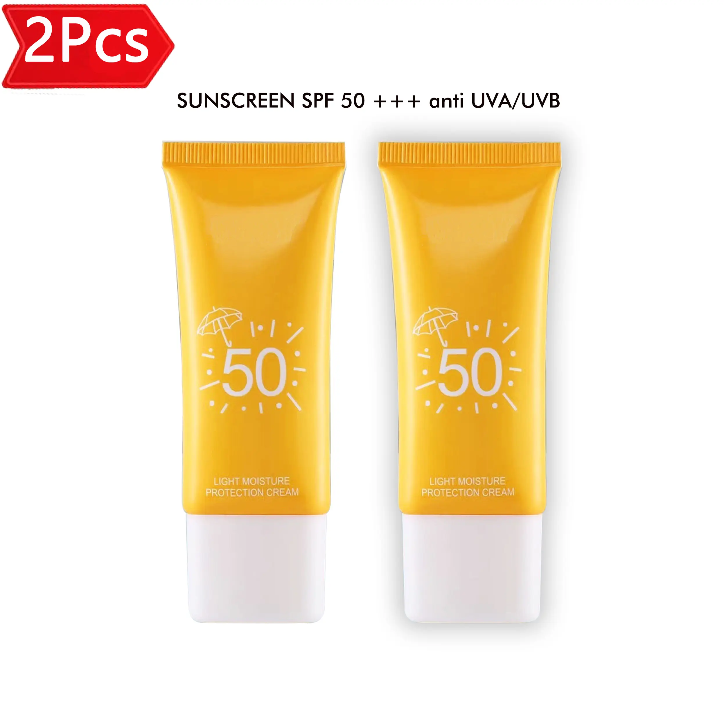 2 PCS - Sunscreen 30gr Spf 50 Pelindung Wajah dari Sinar Matahari Facial Aging