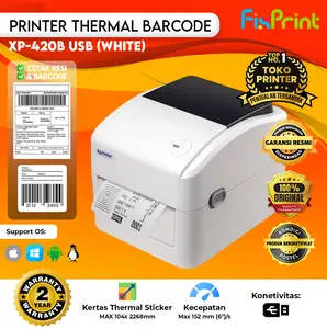 PRINTER RESI THERMAL XPRINTER XP-423B XP-420B XP-D4601B CETAK LABEL PENGIRIMAN A6 / 110 MM
