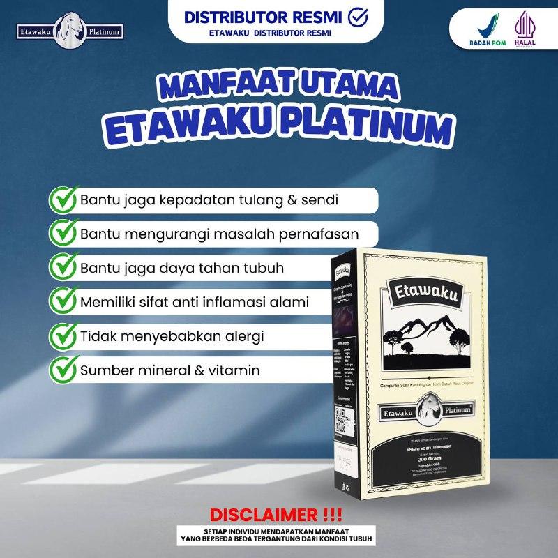 Susu Etawaku Original 2BOX | Minuman susu dengan krim nabati | Distributor resmi Etawaku [Bisa COD] Bubuk Milk Kambing Dairy 3