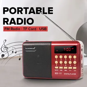 Portable FM Radio Player Speaker TF Card - KK-11