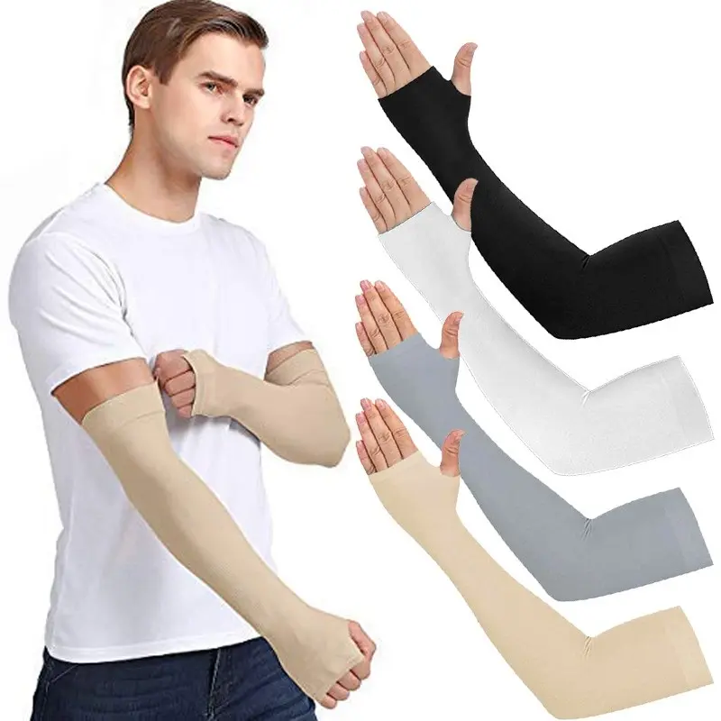 Tay Áo Cánh Cánh Tay, Unisex, Chống Tia UV, Tay Áo Che Cánh Tay, Chống Nắng, Làm Bằng Lụa Lạnh, Thích Hợp Cho Nam Và Nữ, Lý Tưởng Để Chạy, Golf Và Đạp Xe