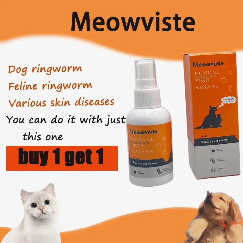 Masalah kulit hewan peliharaan menghilangkan kadas kucing dan anjing kurap. Sebotol masalah kulit 50ml 0