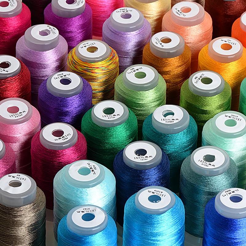 350m/roll Embroidery Sewing Thread Ice Silk Tassel DIY Hand Cross Stitch Threads Craft Needlework Tools 3