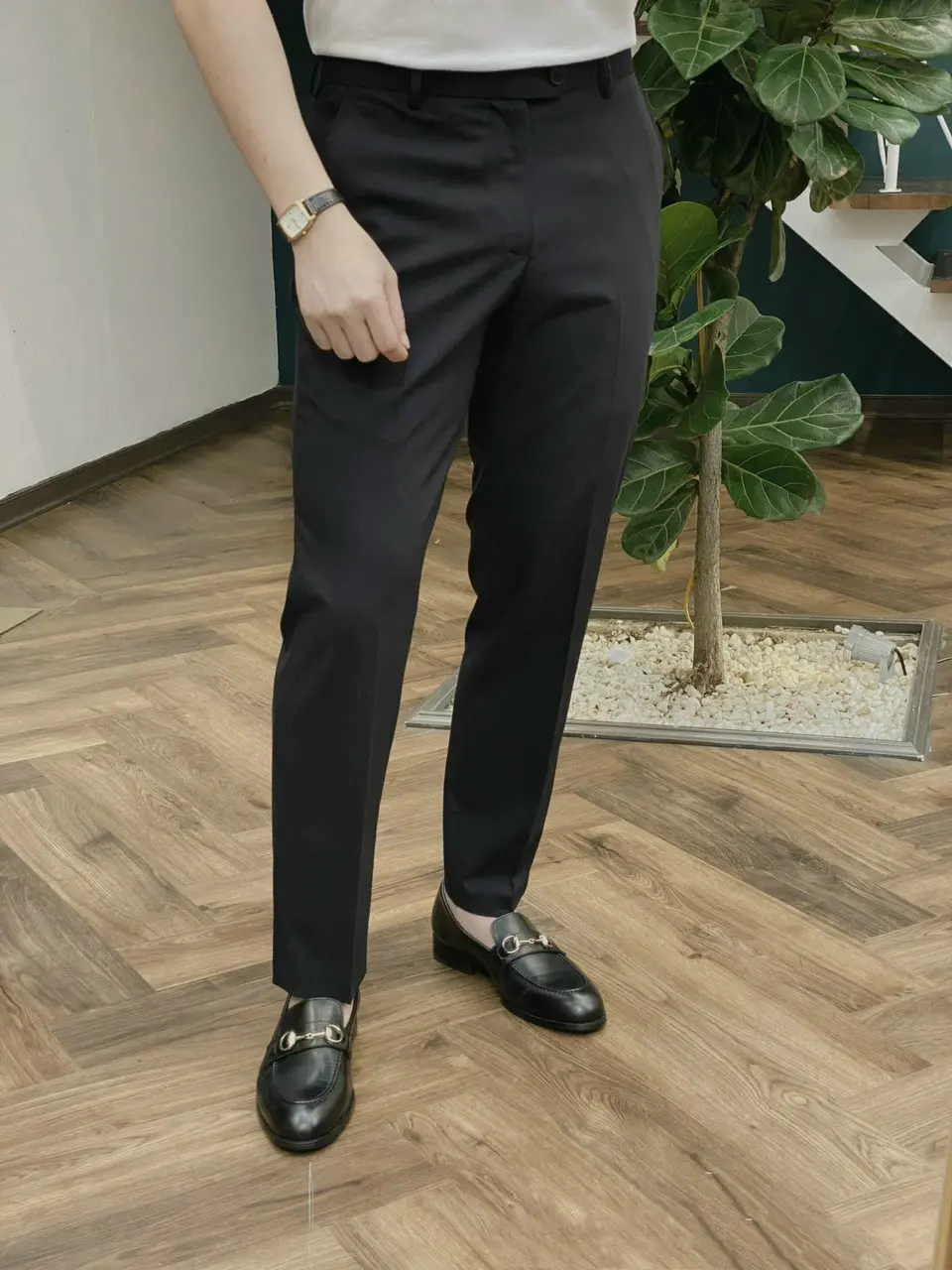 Quần tây nam chất liệu Tuyết Hàn dày dặn co giãn nhẹ form ôm côn Hàn Thun Pants Ong Nhung size 27-36