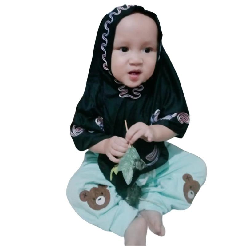 Hijab anak bayi perempuan jilbab bergo anak jersey kerudung anak sekolah SD Hijab balita lucu.. Muslim Instan Nyaman Cantik Segitiga Variasi 1