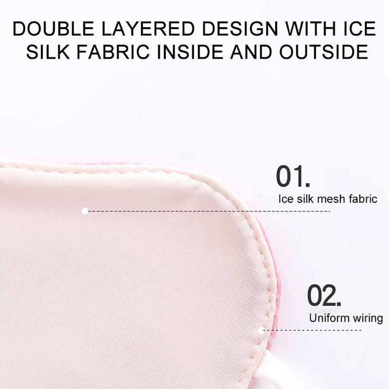 Product Introduction of NOFOXO Summer Adjustable Anti-UV Mask Ear Straps Dustproof Anti Fogging UPF50+ Sun Protection Facemask Breathable Ice Silk Women 29