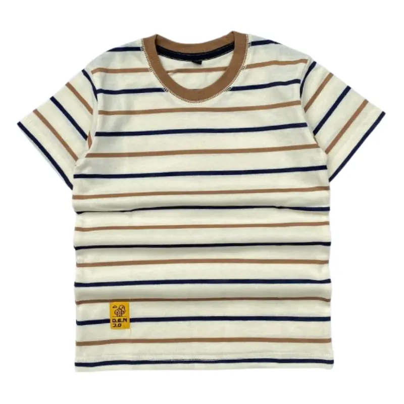 Baju Kaos Anak Laki Laki Motif Salur Umur 1-12 Tahun Cotton Combed Distro Kids Bunda Perempuan 4