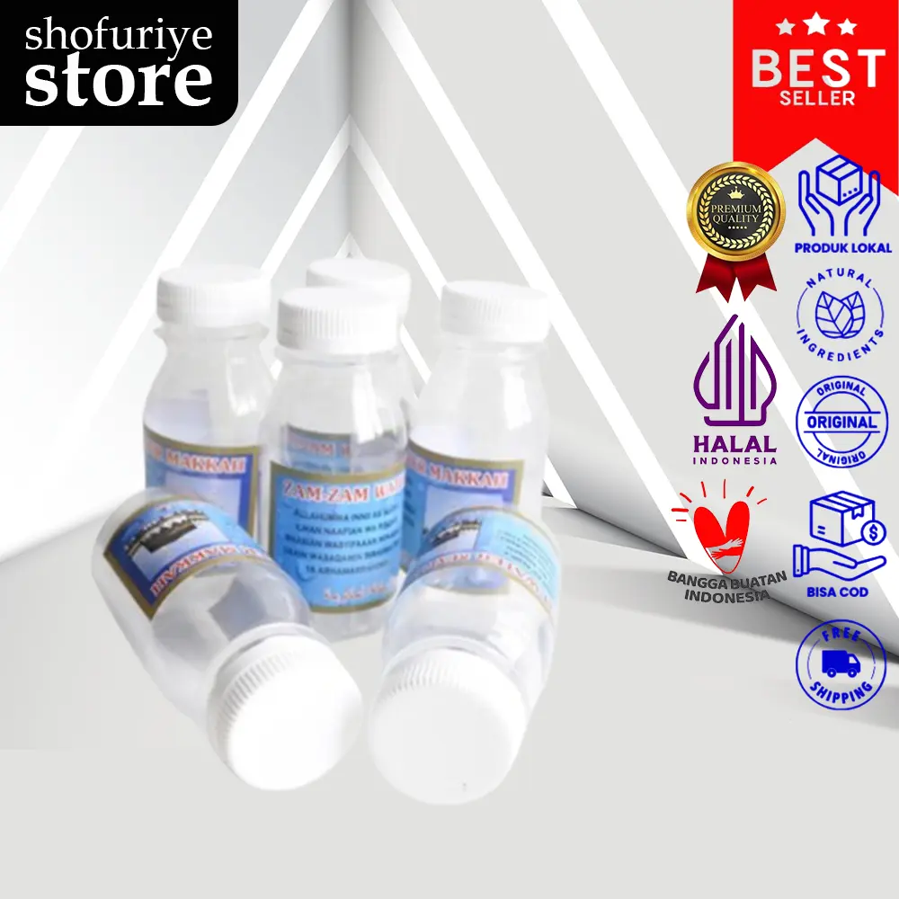 Air ZamZam Kecil Mini 80 ml Asli Zam Zam Oleh Oleh Haji