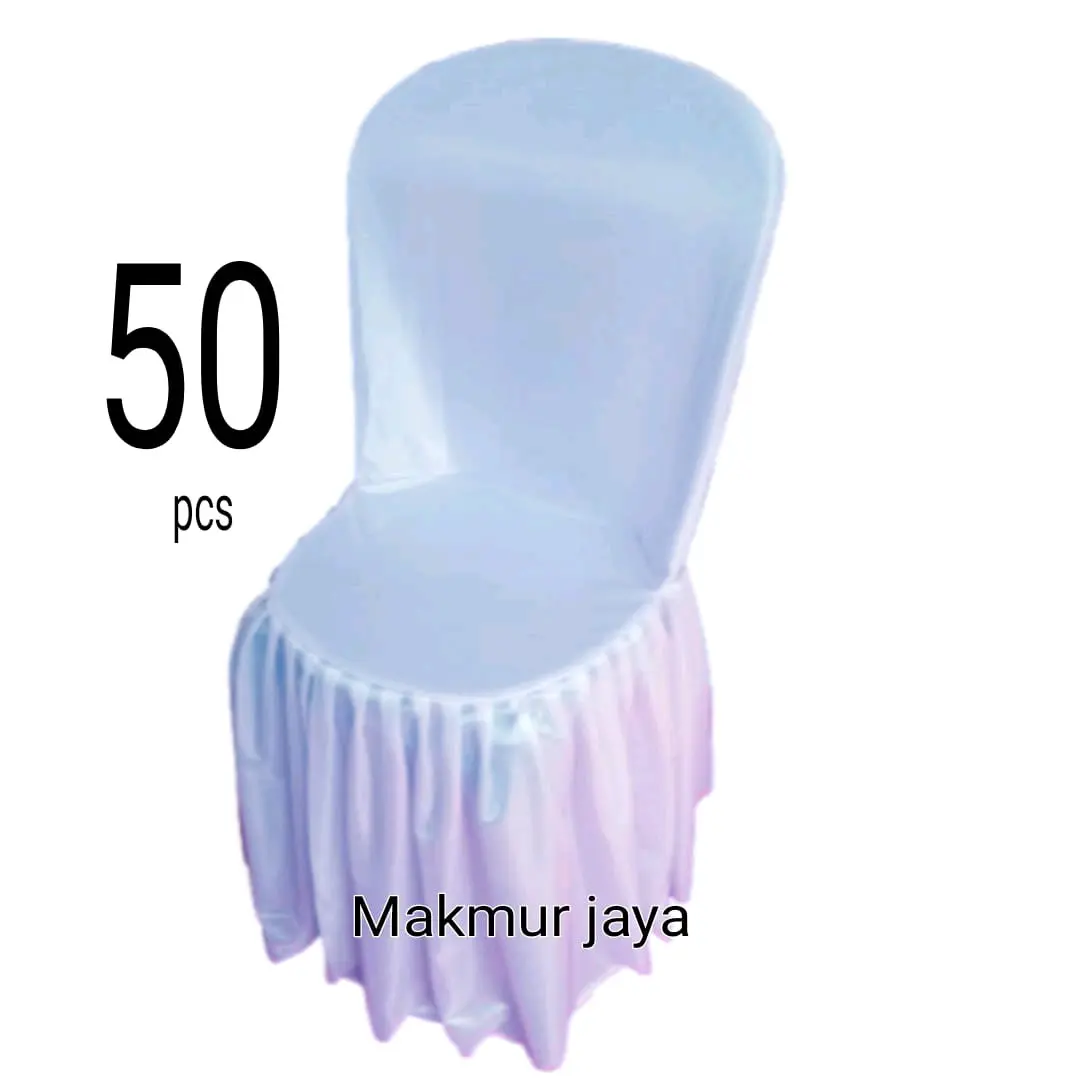 ISI 50 PCS SARUNG KURSI PESTA COVER KURSI PLASTIK BULAT ALLSIZE