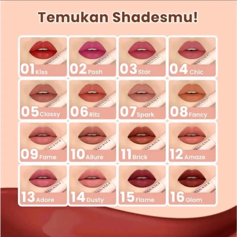 HANASUI Mattedorable Lip Cream | Lipcream Matte 0