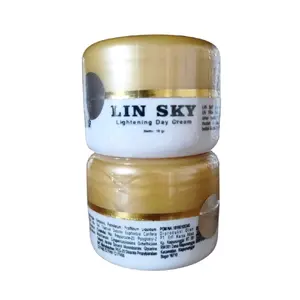 2 Pcs Cream Linsky kuning puith-Cream Pencerah wajah  Siang Malam -Cream Lightning Wajah