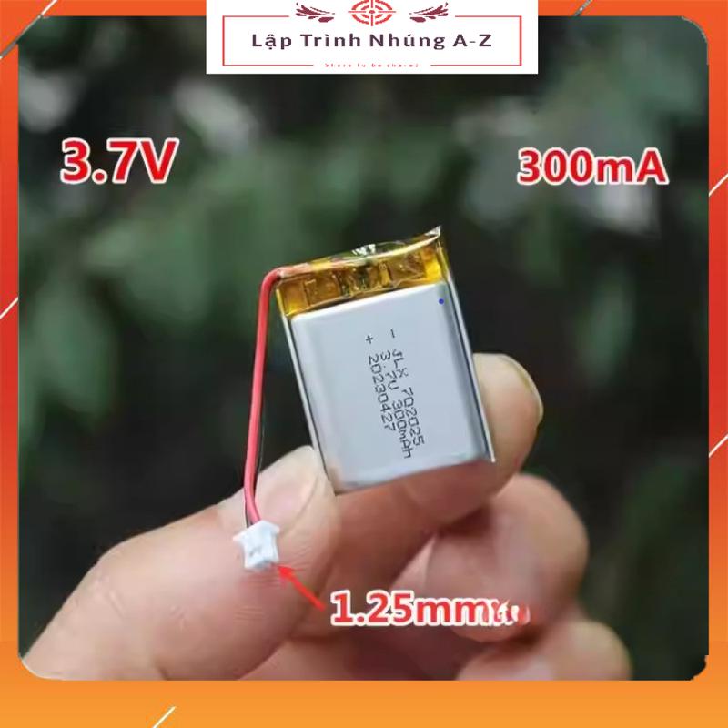 Pin Lithium 3.7V 300mA Có Mạch Bảo Vệ Và Jack 1.25mmIO