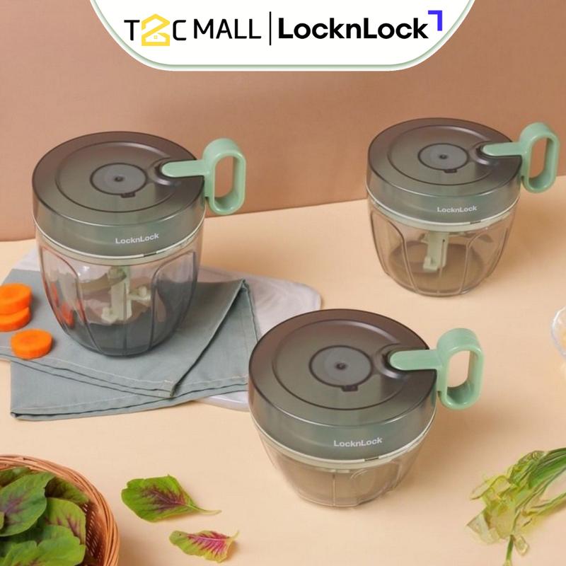 Dụng Cụ Xay Tỏi Ớt Cầm Tay LocknLock Cối Xay Cầm Tay 400ML, 600ML, 900ML CKS312,313,314GRN T2C Mall