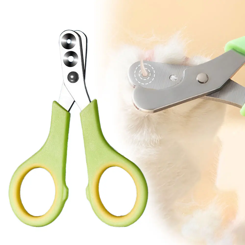 Effortless Pet Nail Clippers Cat Nail Clippers & Claw Trimmer with Round Holes